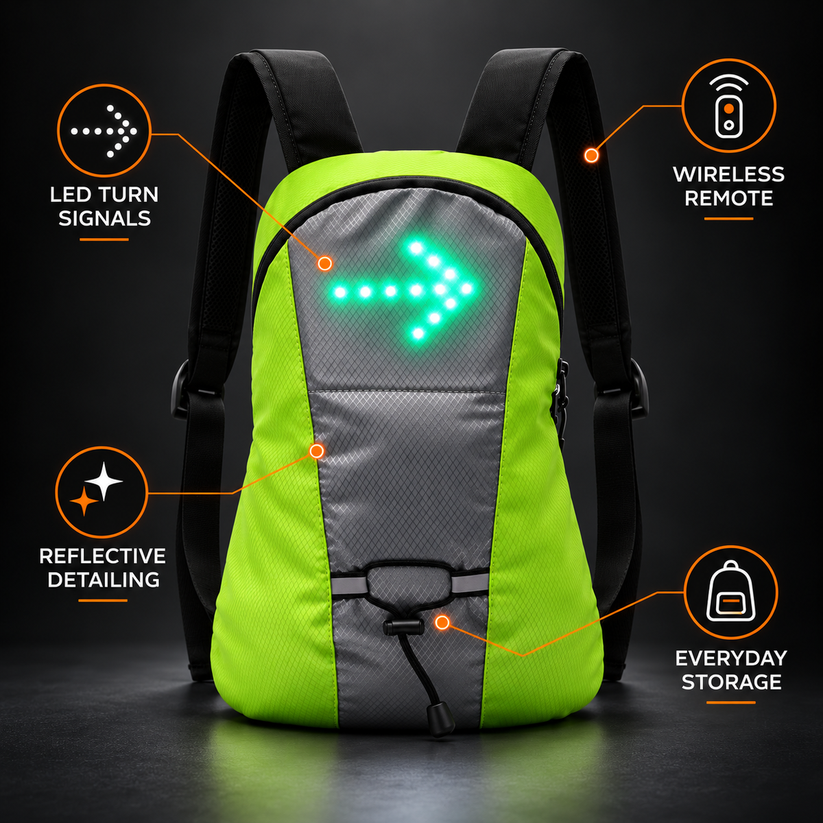 Rider POV V1™ LED Signal Backpack